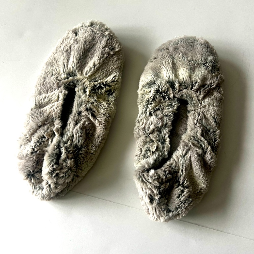 Marshmallow lavender warmies slippers